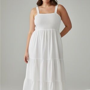 White Sleeveless Maxi Dress